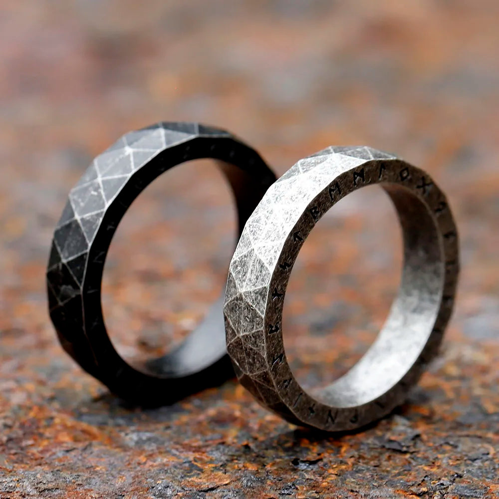 Stainless Steel Viking Rune Ring