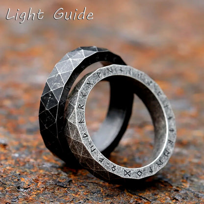 Stainless Steel Viking Rune Ring