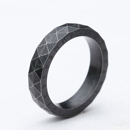 Stainless Steel Viking Rune Ring