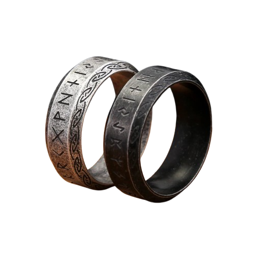 Nordic Vintage Viking Runes Ring